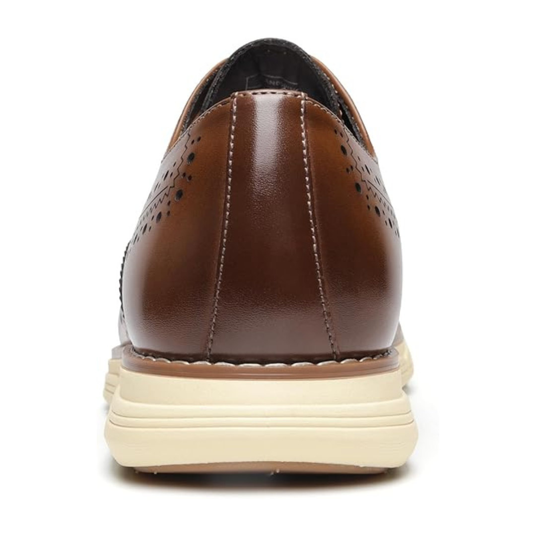 Zapatos de cuero con suelas ortopédicas para hombre