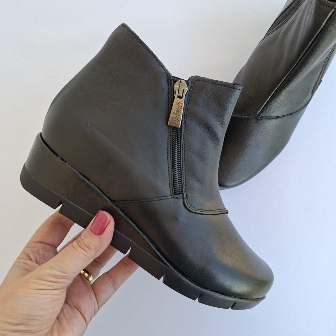 Botines de Cuero con Suela Ergonómica para Mujer®