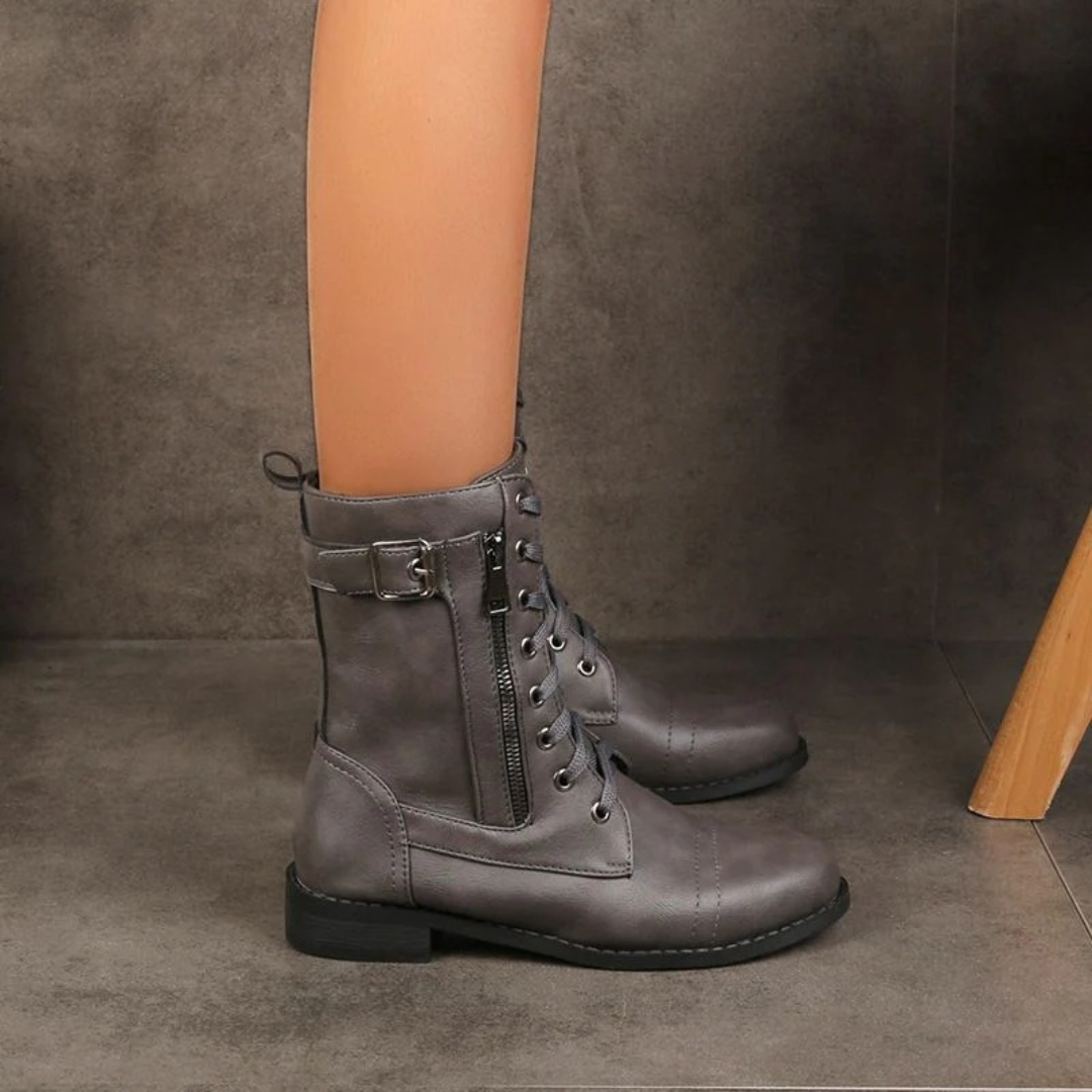 Botas de Estilo Clásico con Plataforma y Suela Robusta para Mujer