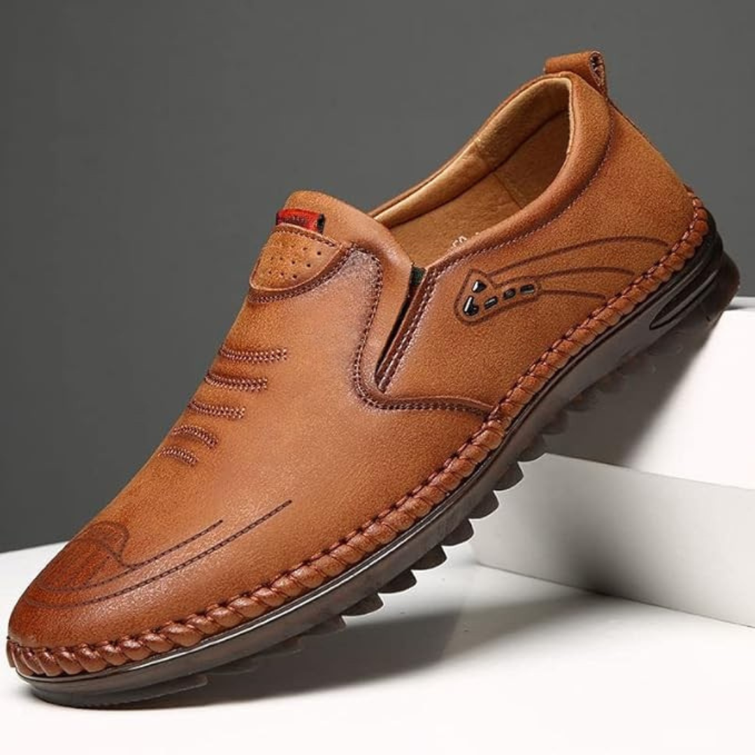 Zapatos de cuero antideslizantes para hombre