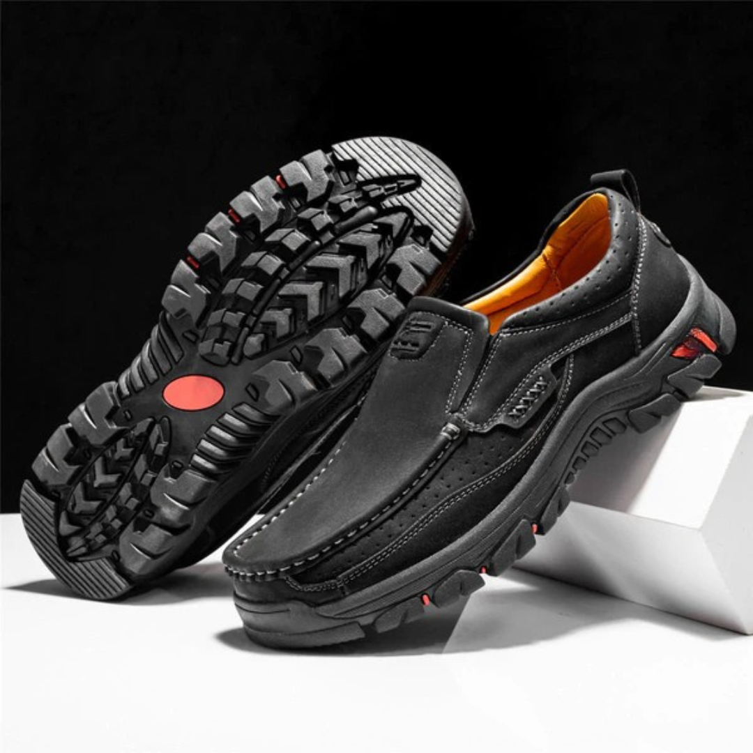 Mocasines casuales de cuero para hombre, ligeros, transpirables y antideslizantes
