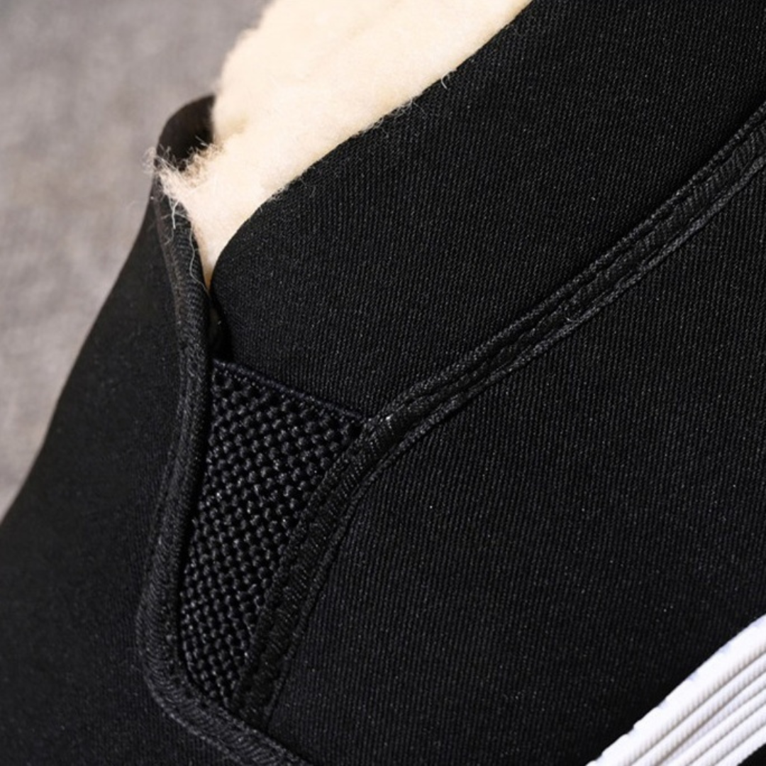 Zapatos ortopédicos cómodos y fáciles de calzar con felpa