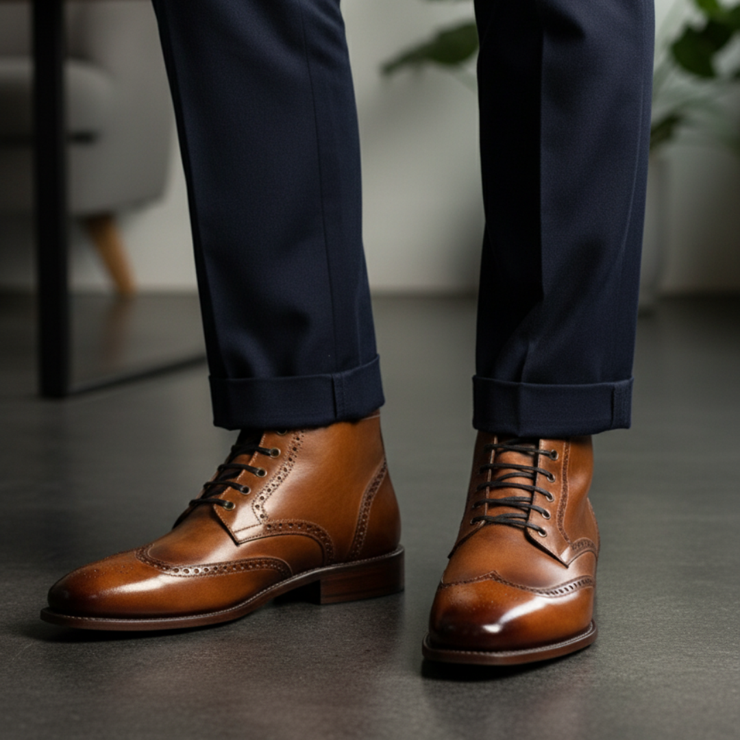 Botas de cuero clásicas y elegantes para hombre®