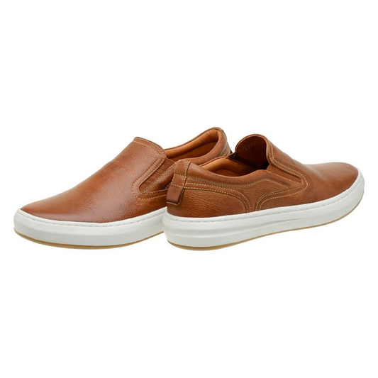 Mocasines Slip-On de cuero con diseño casual para hombre