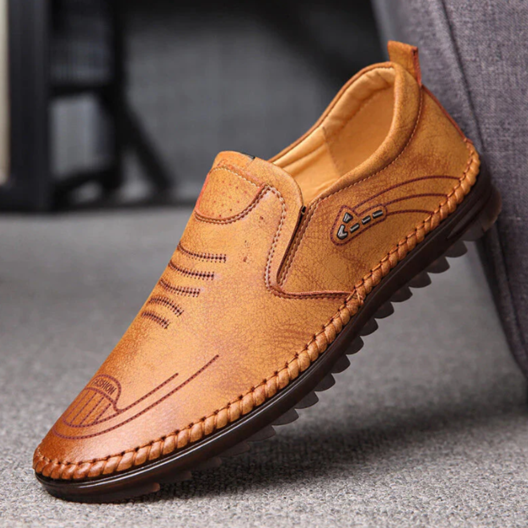 Mocasín informal de cuero para hombre Comodidad y estilo