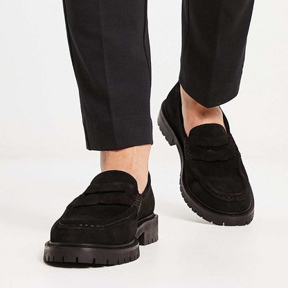 Elegante mocasines de ante para hombre®