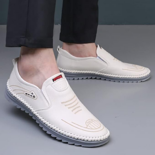 Zapatos de cuero antideslizantes para hombre