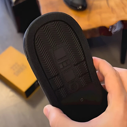 Zapatos de cuero con suela resistente para hombre®