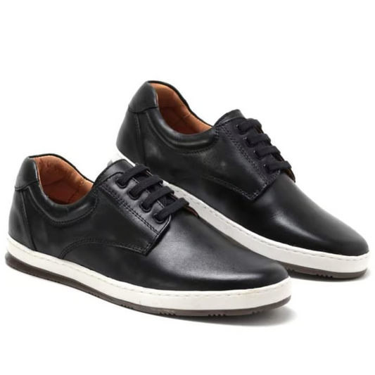 Zapatos Ergonómicos de Cuero Liso para Hombre