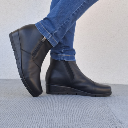 Botines de Cuero con Suela Ergonómica para Mujer®