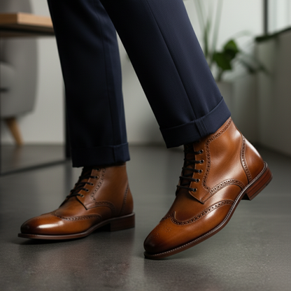 Botas de cuero clásicas y elegantes para hombre®