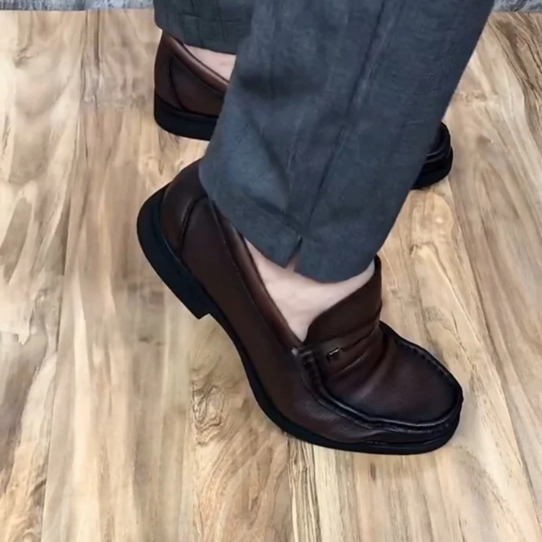 Zapatos de cuero genuino para hombre con acabado de alta calidad®