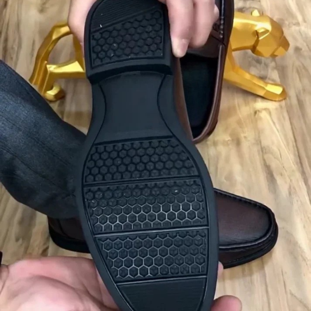 Zapatos de cuero genuino para hombre con acabado de alta calidad®