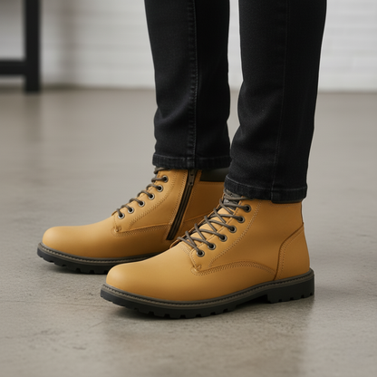 Botines de Cuero para Hombre con Estilo Robusto