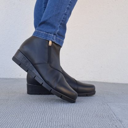 Botines de Cuero con Suela Ergonómica para Mujer®