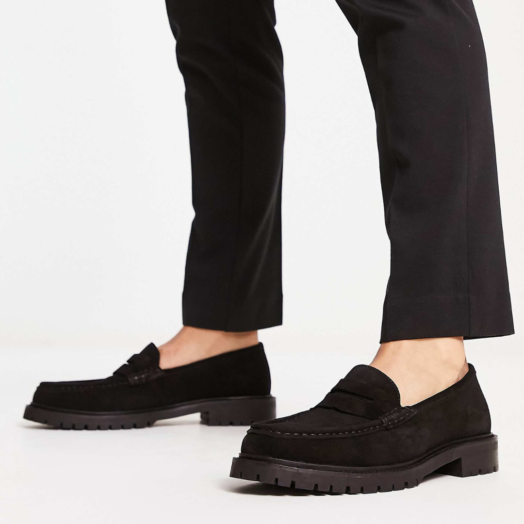 Elegante mocasines de ante para hombre®