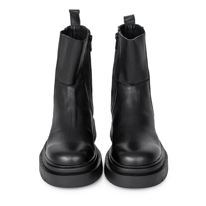 Bota de Cuero de Estilo Urbano con Suela Antideslizante para Mujer®