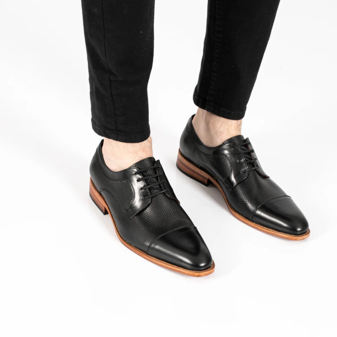 Zapatos de cuero elegantes con suela ortopédica para hombre