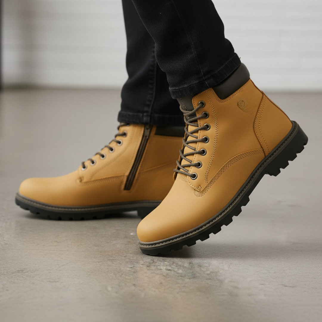 Botines de Cuero para Hombre con Estilo Robusto