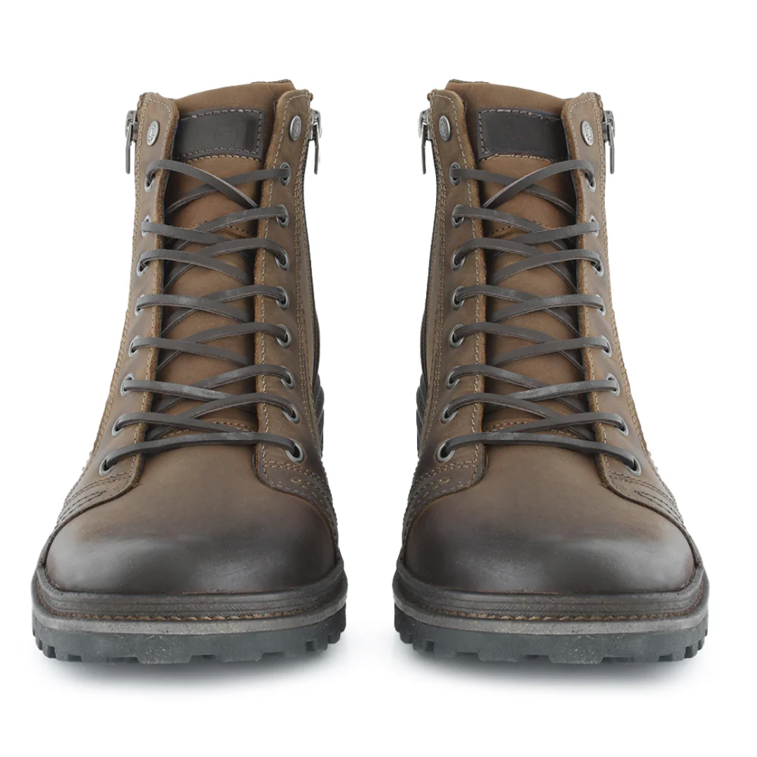 Botas Robustas con Diseño en Cuero Para Hombre®