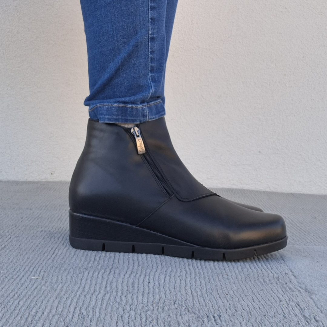 Botines de Cuero con Suela Ergonómica para Mujer®