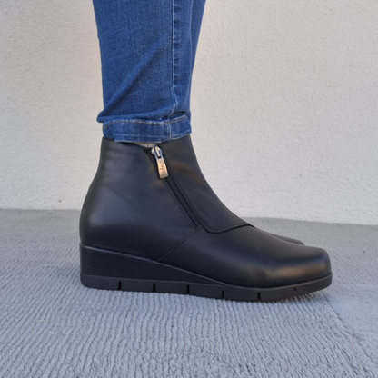 Botines de Cuero con Suela Ergonómica para Mujer®