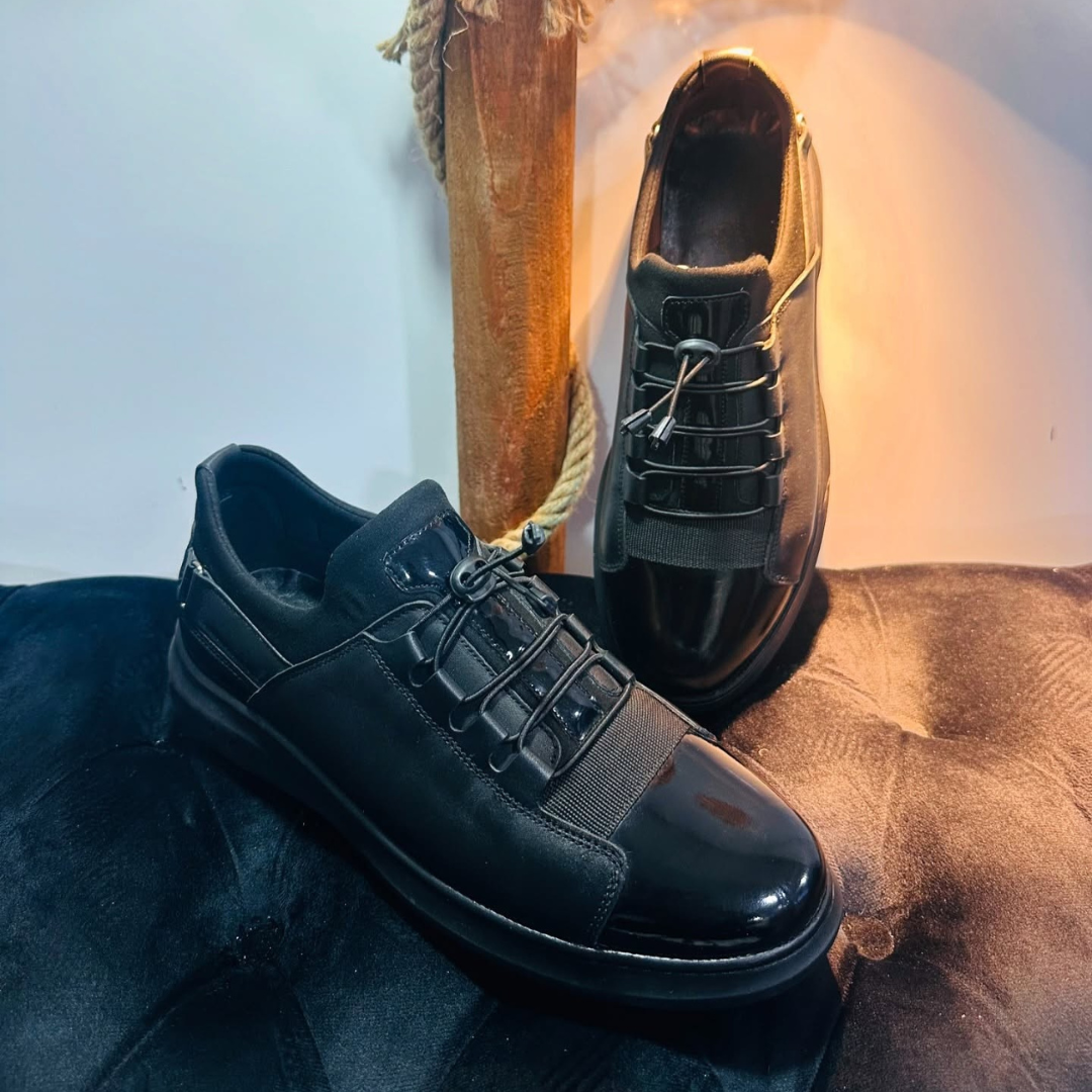 Zapatos de piel para hombre con cordones ajustables®