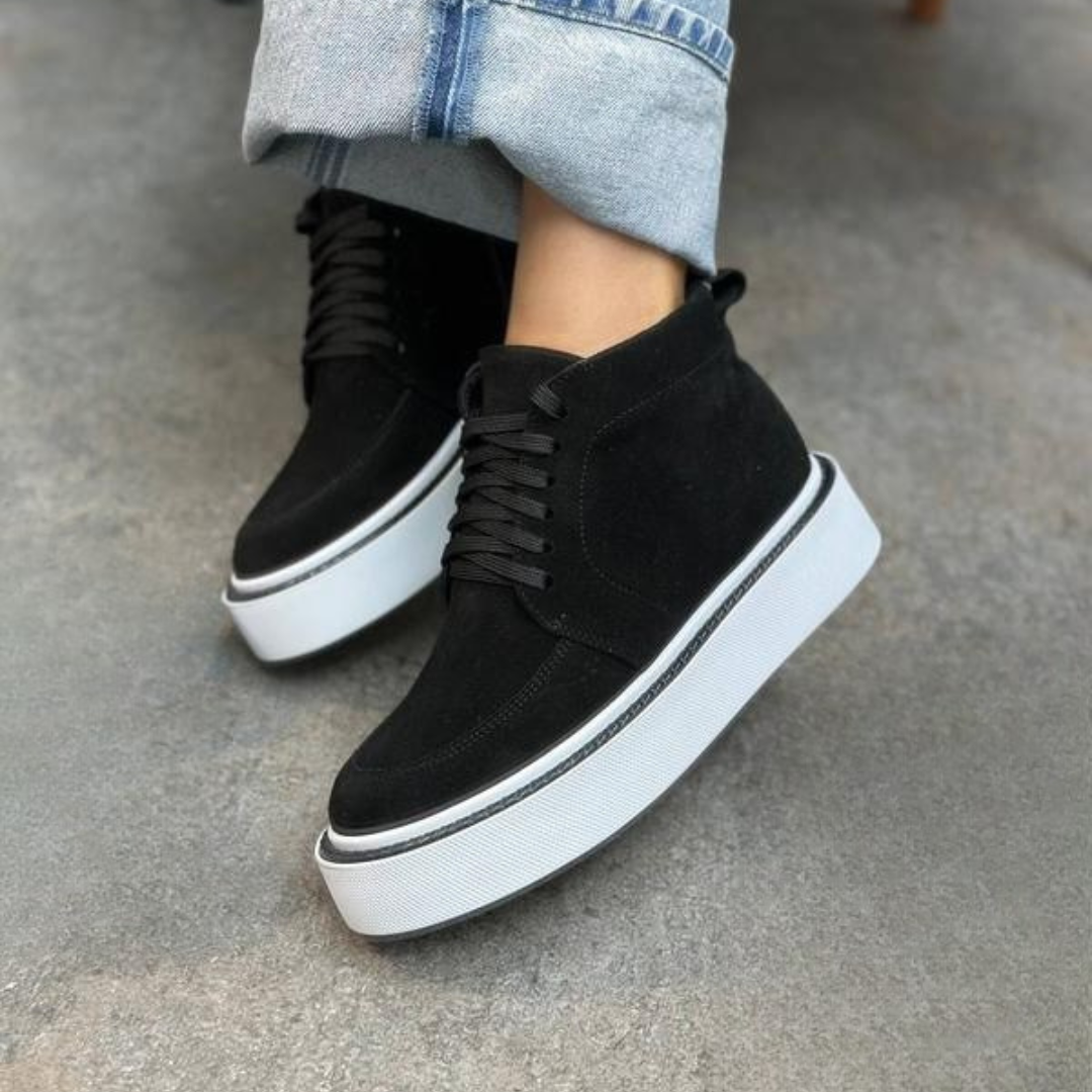 Botas estilo urbano con suela antideslizante para mujer