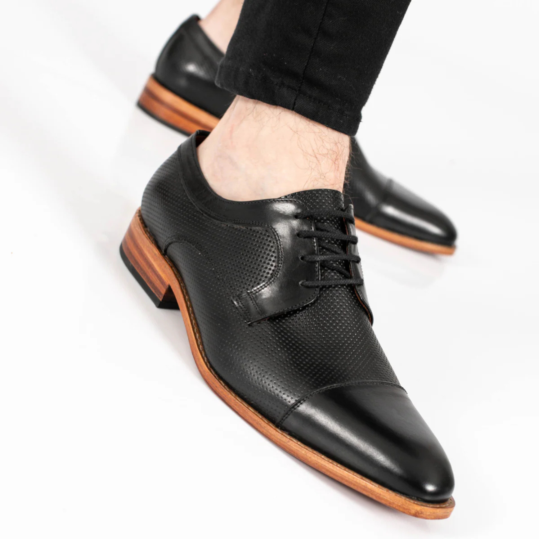Zapatos de cuero elegantes con suela ortopédica para hombre