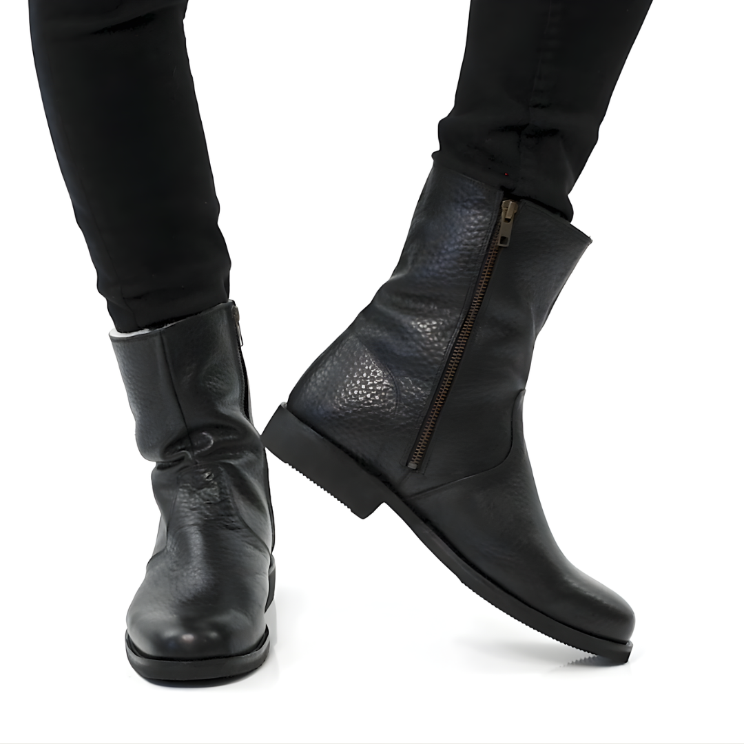 Bota de Cuero con Interior Abrogado para Hombre