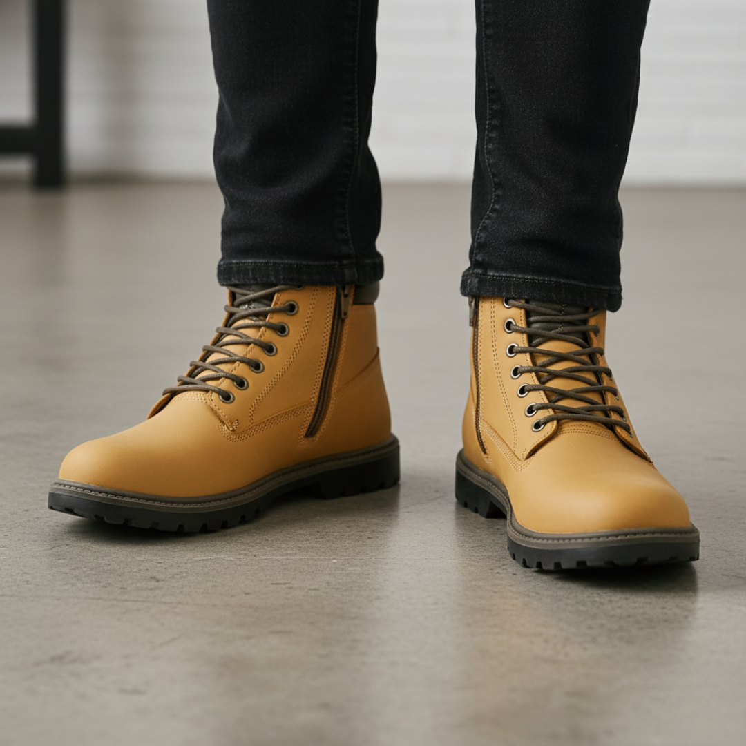 Botines de Cuero para Hombre con Estilo Robusto