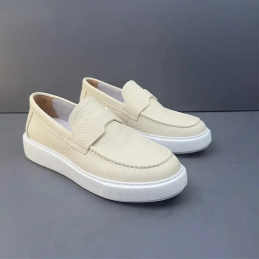 Mocasines ergonómicos de cuero para hombre