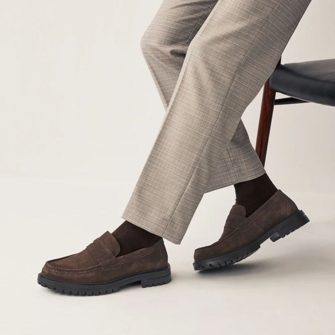 Elegante mocasines de ante para hombre®