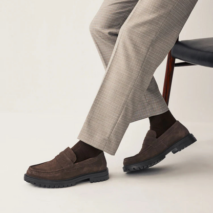 Elegante mocasines de ante para hombre®