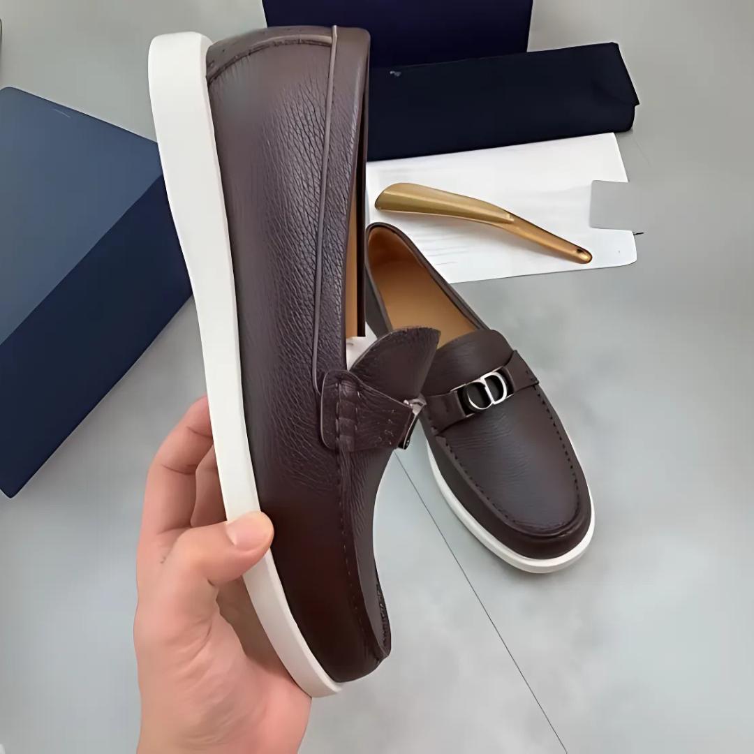 Mocasines de Cuero con Suela Ergonómica para Hombre