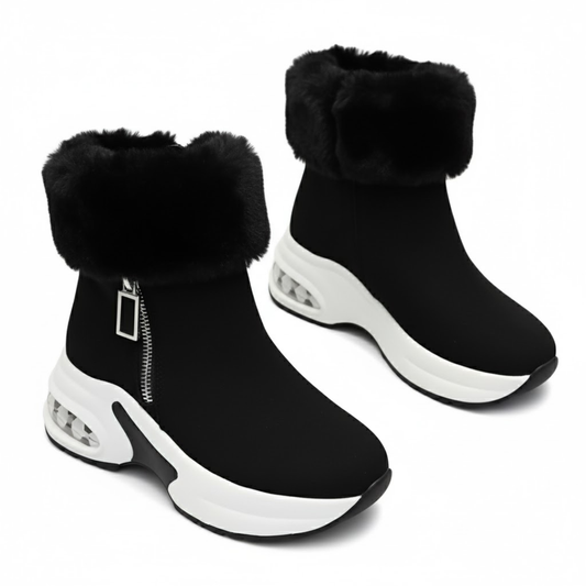 Botines de Tobillo con Plataforma y Forro Suave Para Mujer