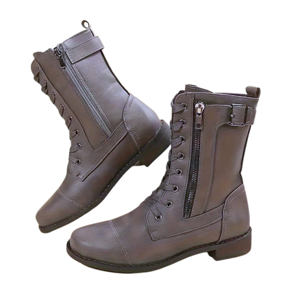 Botas de Estilo Clásico con Plataforma y Suela Robusta para Mujer